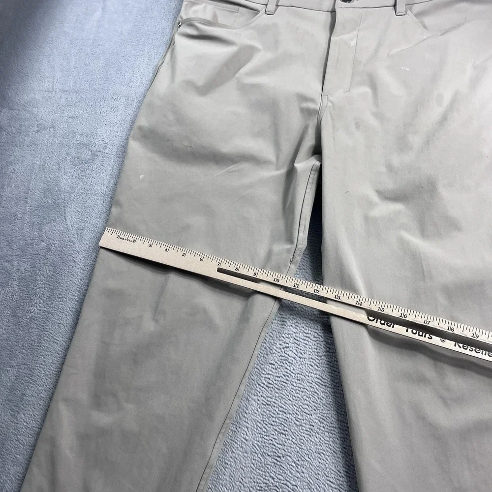 Lululemon ABC Pants Mens 35 Beige Classic 5-Pocket Chino Warpstreme LM5AQ9S‎